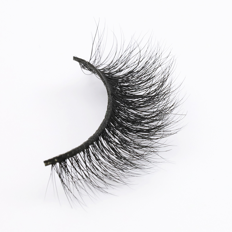Inquiry for wholesale 2021 New 18-22mm 3D mink lashes of Daily Crossed Cluster Type super soft and comfortable Siberian Mink Fur  with Private label lash case in US XJ43